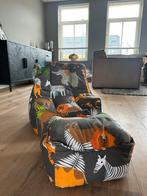 Kinder poef met voetenpoefje, Ophalen, Zo goed als nieuw, Eenpersoons, Minder dan 150 cm