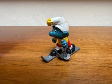 Ski Smurf (Supersmurf) incompleet  beschikbaar voor biedingen