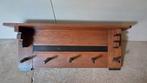 Vintage houten kapstok Amsterdamse school of Haagse school, Wandkapstok, Ophalen of Verzenden, Zo goed als nieuw, Minder dan 100 cm