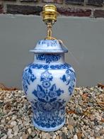 Delfts blauwe vaaslamp van oude dekselvaas Petrus Regout, Ophalen of Verzenden