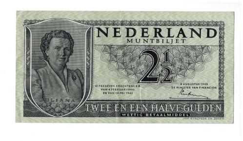 Nederland 2,5 Gulden 1949 Juliana, Postzegels en Munten, Bankbiljetten | Nederland, Los biljet, 2½ gulden, Ophalen of Verzenden