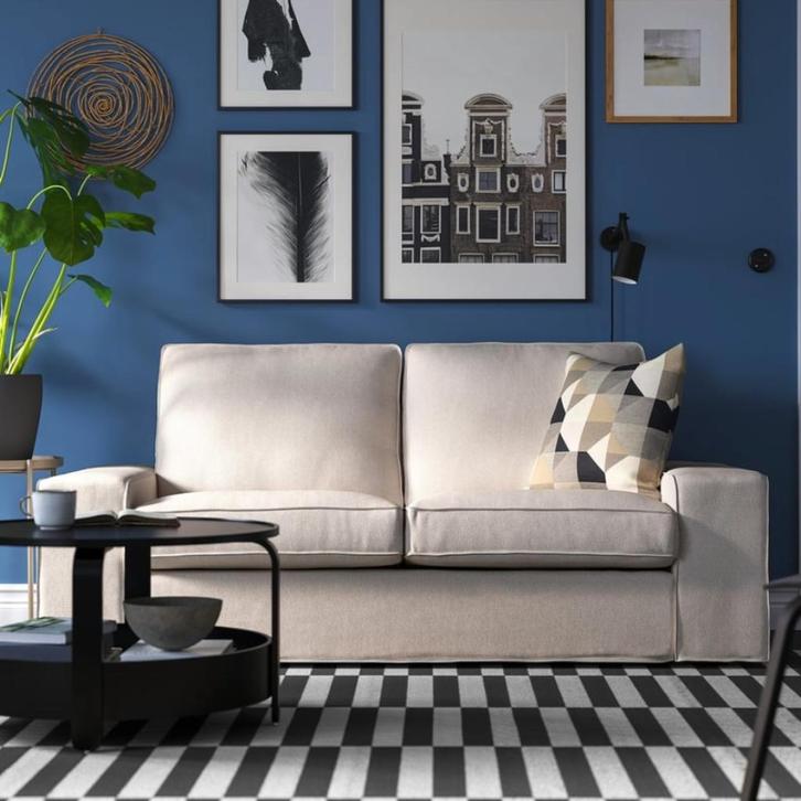 Ikea KIVIK 2 zitbank, Huis en Inrichting, Banken | Bankstellen, Gebruikt, Rechte bank, Tweepersoons, 150 tot 200 cm, 75 tot 100 cm