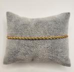Armband met koordschakel, stainless steel, Nieuw, Ophalen of Verzenden, Info@lajefa-sieraden.nl, Goud