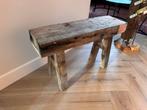 Houten decoratie bankje, Huis en Inrichting, Tafels | Sidetables, Ophalen, Gebruikt