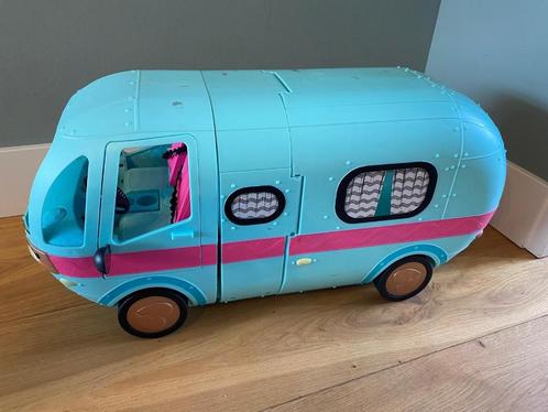 LOL surprise Camper, Kapsalon, poppetjes met losse spullen, Kinderen en Baby's, Speelgoed | Poppen, Zo goed als nieuw, Overige typen
