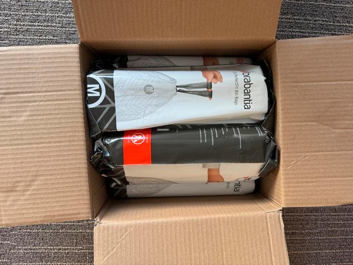 Brabantia Prullenbak M Zwart + 80 Zakken - Zo Goed Als Nieuw, Huis en Inrichting, Woonaccessoires | Prullenbakken, Zo goed als nieuw