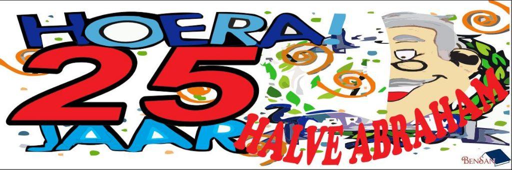 halve abraham spandoek banner 25 jaar bensan enter, Ophalen, Zo goed als nieuw, Abraham of Sarah