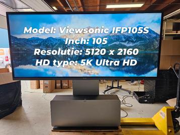ViewBoard 105 inch 5K TOUCH TV inclusief vogel stand beschikbaar voor biedingen