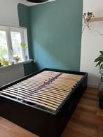 Ikea brimnes bed, Gebruikt, 140 cm, Wit, Hout