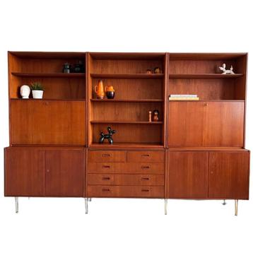 Vintage mid-century wandmeubel deens design Patijn 1950's beschikbaar voor biedingen