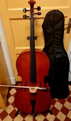 4/4 Cello - MPM met strijkstok en hoes. Nieuwstaat., Muziek en Instrumenten, Ophalen of Verzenden, Gebruikt, 4/4-cello, Met koffer