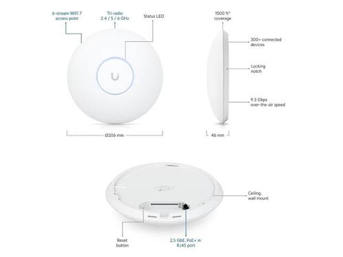 Ubiquiti UniFi U7 Pro, Computers en Software, WiFi-versterkers, Zo goed als nieuw, Ophalen of Verzenden