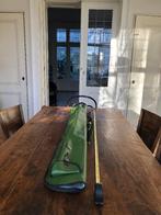 Hengeltas 150 cm leer Albatros donkergroen, Watersport en Boten, Hengelsport | Algemeen, Ophalen, Gebruikt, Koffer of Tas