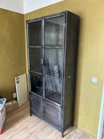 Industriele metalen kast, Huis en Inrichting, Kasten | Vitrinekasten, Ophalen, 50 tot 100 cm, Zo goed als nieuw, Metaal