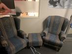 Fauteuil met een voeten poefje, Ophalen, Gebruikt