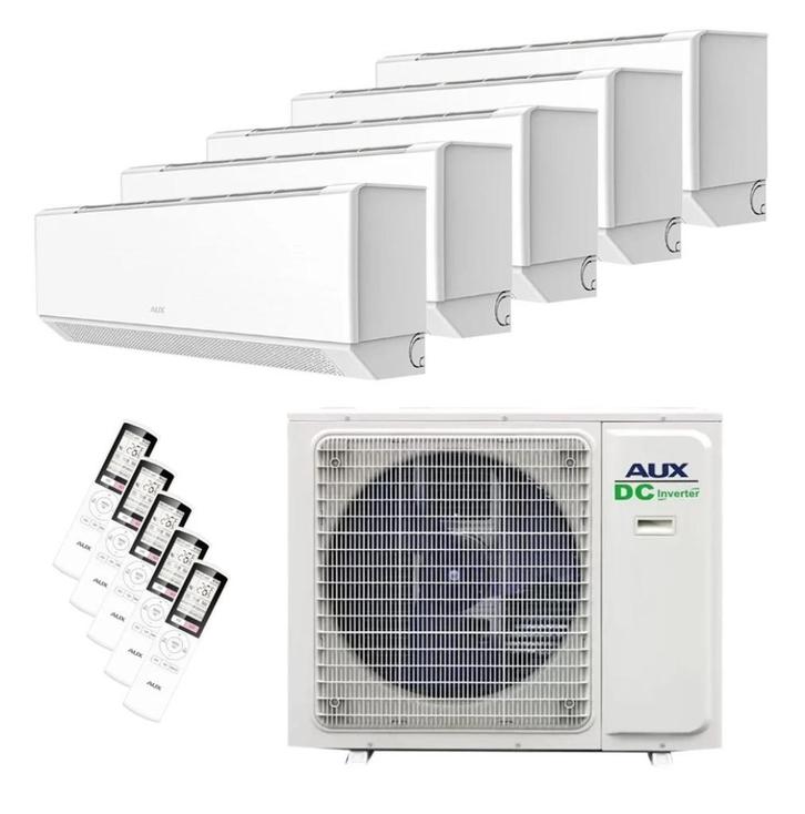 AUX AIRCO Multisplit met 2- 3- 4- of 5 binnen units NIEUW, Witgoed en Apparatuur, Airco's, Nieuw, Wandairco, 100 m³ of groter