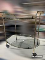 Vintage barcart trolley drank kar, 60 cm of meer, Gebruikt, Ophalen