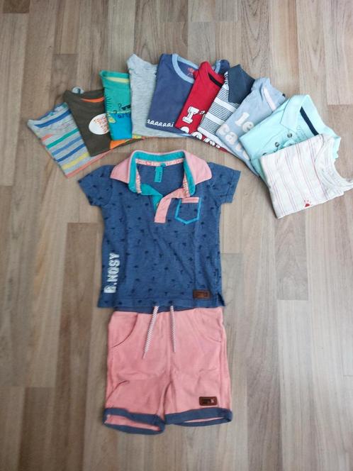 11 t-shirts + 1 broek - jongen - Maat 80, Kinderen en Baby's, Babykleding | Baby-kledingpakketten, Zo goed als nieuw, Maat 80