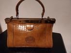 Vintage handtasje/clutch in krokoprint, Sieraden, Tassen en Uiterlijk, Tassen | Damestassen, Ophalen of Verzenden, Zo goed als nieuw