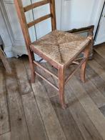 Antieke boeren stoel met biezen mat, Ophalen