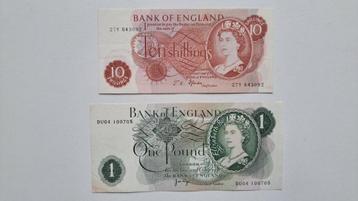 Bankbiljetten Engeland beschikbaar voor biedingen