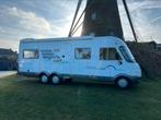 HYMER B 754 ZEER MOOI LEER 2x AIRCO WEINIG KM B RIJBEWIJS, Caravans en Kamperen, Campers, Integraal, 7 tot 8 meter, Diesel, Particulier