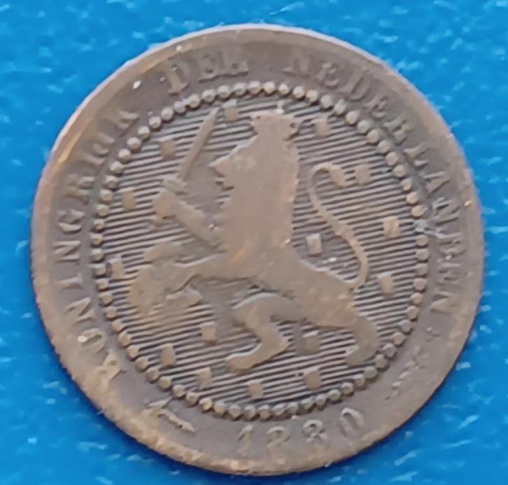 1 cent 1880 - Willem III, Postzegels en Munten, Munten | Nederland, Losse munt, 1 cent, Koning Willem III, Verzenden