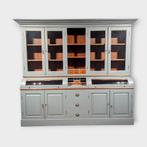 Grutterskast teakhout grijsblauw – Landelijke buffetkast / v, Woonwinkel ff iets anders, 200 cm of meer, Teakhout, Nieuw