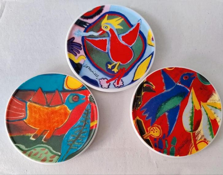 Corneille Onderzetters - Set van 3, Antiek en Kunst, Antiek | Wandborden en Tegels, Ophalen of Verzenden