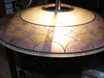 art deco jugendstil hanglamp glas vintage, Huis en Inrichting, Lampen | Hanglampen, Ophalen, Gebruikt, Glas, Minder dan 50 cm