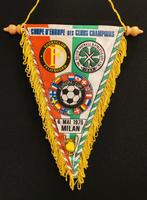 Feyenoord Rotterdam - Celtic Glasgow 1970 prachtige vaan, Ophalen of Verzenden, Zo goed als nieuw