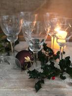 6 antieke wijnglazen/ franse wijnglazen vintage, Ophalen of Verzenden