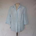 Mooie blauwe blouse.Korte mouw.Mt L.Merk Atelier Creation, Blauw, ., Maat 42/44 (L), Ophalen of Verzenden