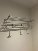 Wandkapstok kapstok zilver Rivièra stijl 3 haken, Zo goed als nieuw, Minder dan 100 cm, Metaal, Ophalen