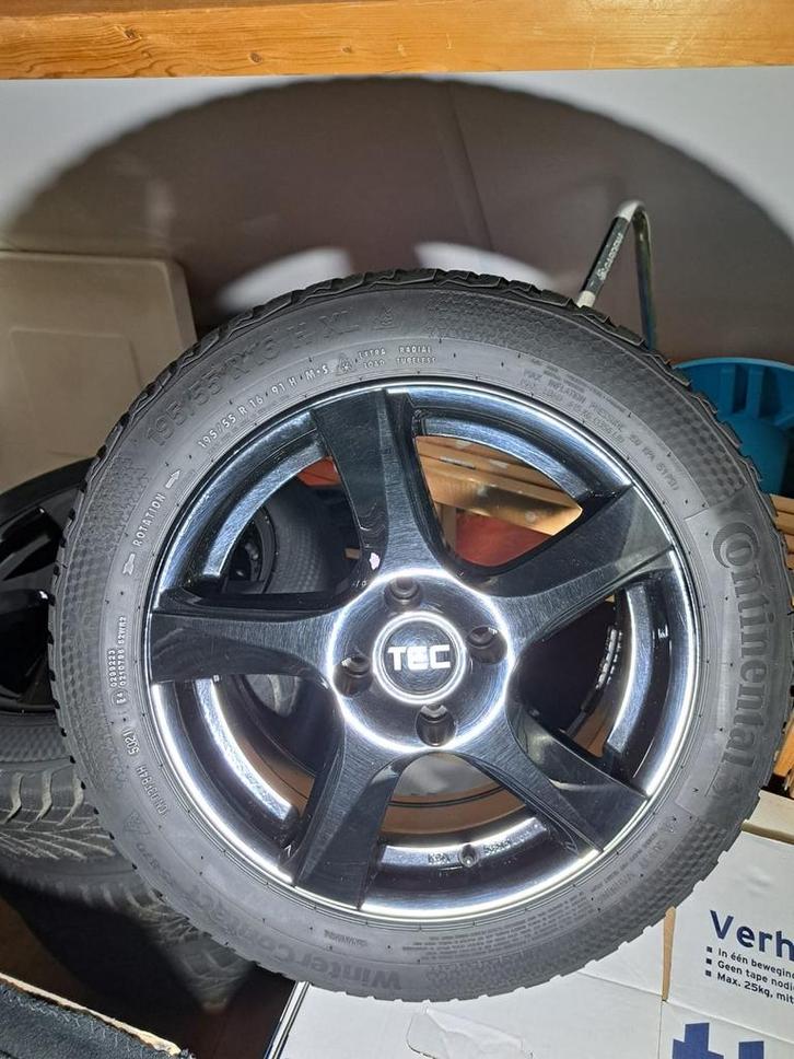 Opel Corsa 2021 Winterbanden met Velgen, Auto-onderdelen, Banden en Velgen, Banden en Velgen, Winterbanden, 15 inch, 185 mm, Personenwagen