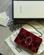 Gucci mini Dionysus velvet & strass Origineel & Nieuw, Ophalen of Verzenden, Nieuw, Rood, Handtas