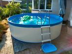 Summer Fun Basic metalen rond zwembad licht grijs 350x90 cm, 80 tot 120 cm, Rond, Ophalen of Verzenden, Zo goed als nieuw