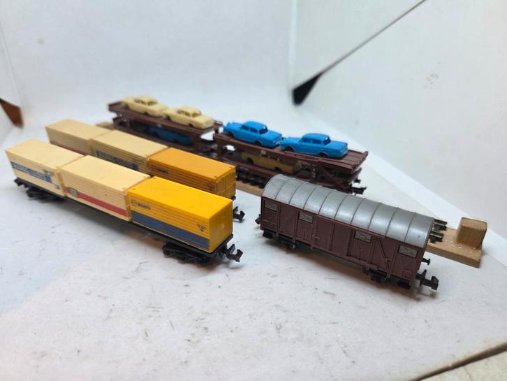 Lima Wagons Set - 4 Stuks, Hobby en Vrije tijd, Modeltreinen | N-Spoor, Gebruikt, Wagon, Gelijkstroom, Lima, Analoog, Ophalen of Verzenden