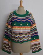 Folkore vrolijke kleuren trui! L, Verzenden, Zo goed als nieuw, Maat 42/44 (L), Groen