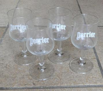 Perrier glazen 4x logo bronwater mineraalwater glas beschikbaar voor biedingen