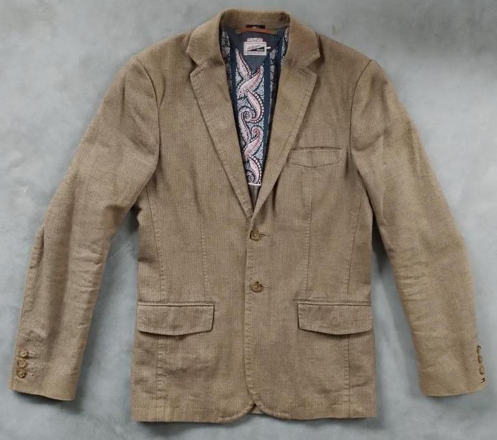 Hilfiger visgraat blazer, Kleding | Dames, Jasjes, Kostuums en Pakken, Zo goed als nieuw, Jasje, Bruin, Ophalen of Verzenden