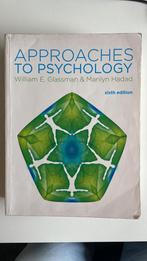 Approaches to psychology - William Glassman & Marilyn Hadad, Boeken, Ophalen of Verzenden, Zo goed als nieuw, WO