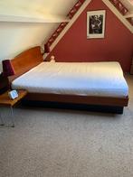 Kersen houten 2 persoons bed, Ophalen, Bruin, Tweepersoons, Zo goed als nieuw