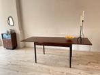 Palissander Uitschuifbare Eettafel, Ophalen, Gebruikt, Mid century, 100 tot 150 cm