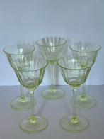 Antieke kristallen uranium glazen, Verzamelen, Ophalen of Verzenden, Zo goed als nieuw, Overige typen