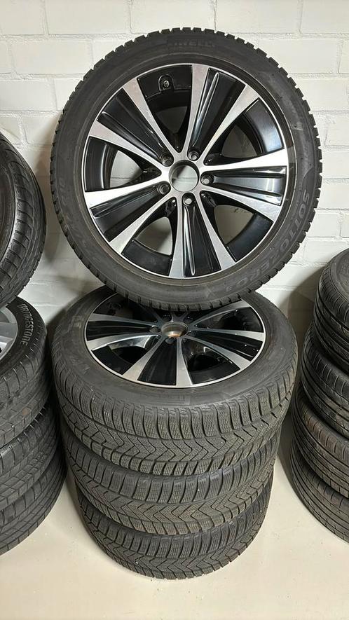 Mercedes E klasse pirelli winterbanden 4x 275/40 R18, Auto diversen, Wieldoppen, Ophalen
