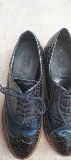 Le Ballon Dames lakleren Brogues maat 39, Schoenen met lage hakken, Zwart, Ophalen of Verzenden, Le ballon