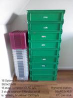 Kratten glazen, opberg boxen, Doe-het-zelf en Verbouw, Kratten en Dozen, Ophalen, Gebruikt, Krat, Minder dan 35 cm