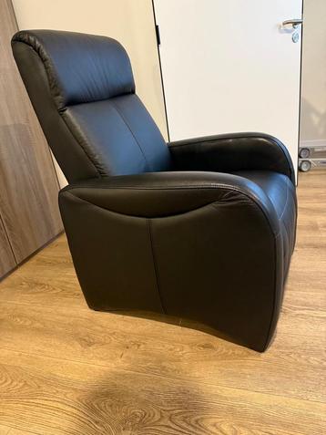 (Imitatie) Leren Relaxfauteuil - Zwart beschikbaar voor biedingen