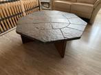 leisteen tafel, diameter. 110 cm, Huis en Inrichting, Tafels | Salontafels, Ophalen, Gebruikt, Rond, 75 cm of meer